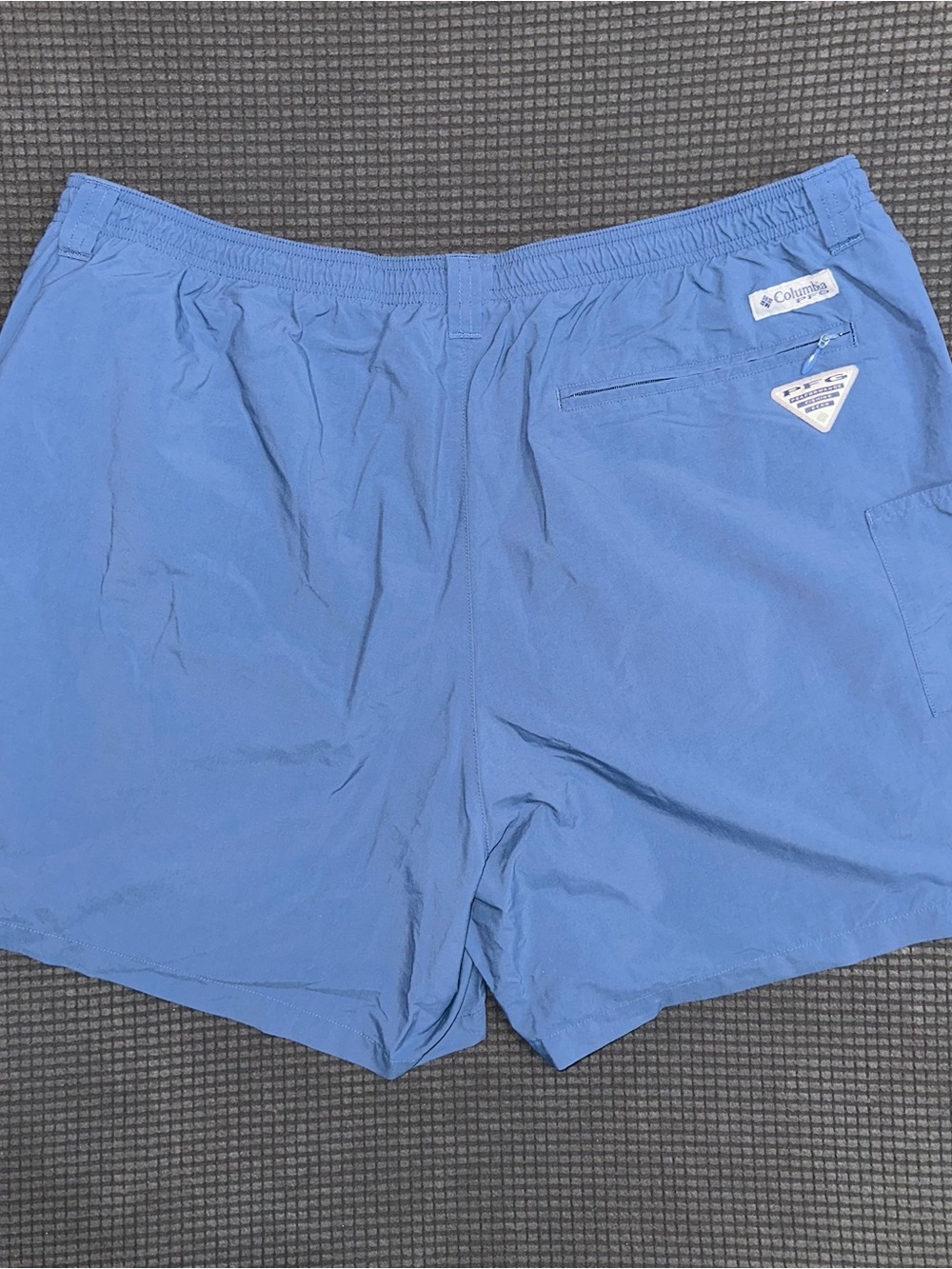 Columbia PFG Omni Shade Blue Fishing Shorts Mens XL 6 Inch Inseam - Picture 7 of 7